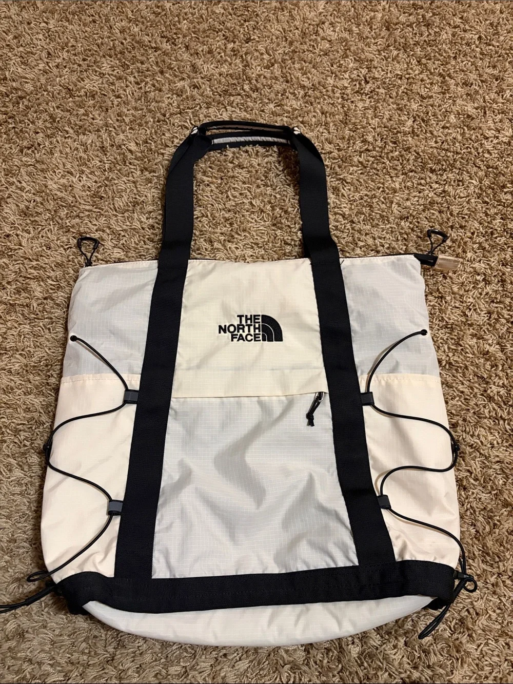 The North Face Borealis  Cream and Black Tote/Backpack